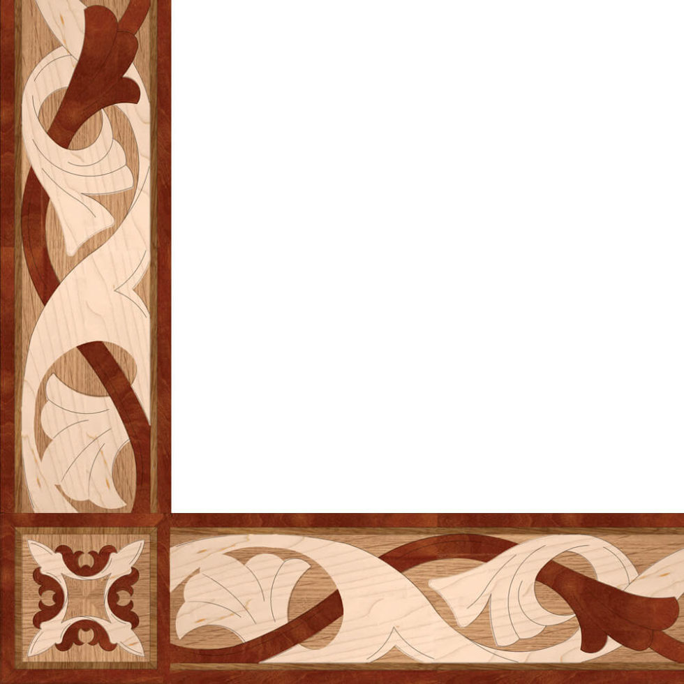 Belcourt Wood Border 2005 Floor Border By Oshkosh Designs