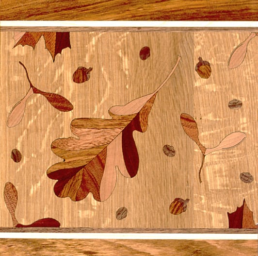 Oak Leaf Wood Border | Floor Border