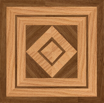 American Walnut and Red Oak Palazzo Wood Corner | Floor Accent
