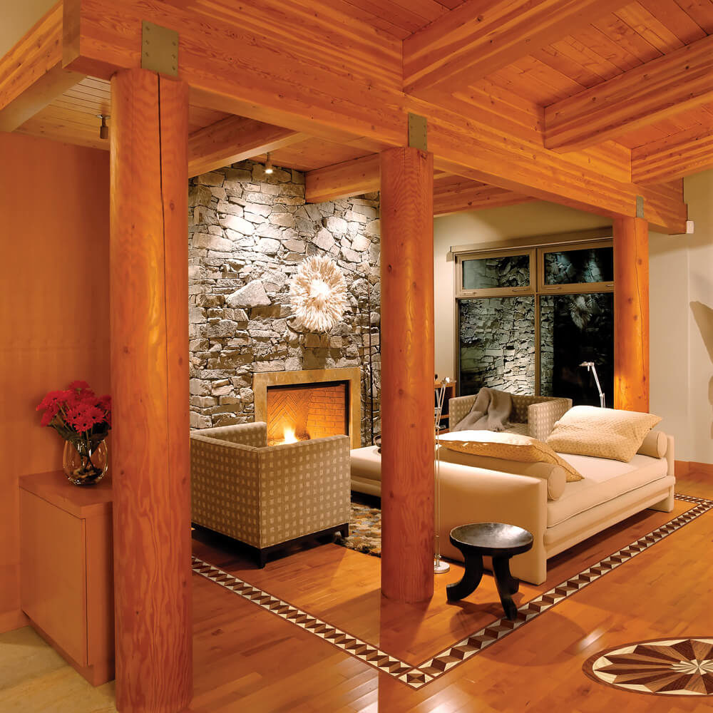 Bellevue Wood Inlay Room Scene | Floor Border