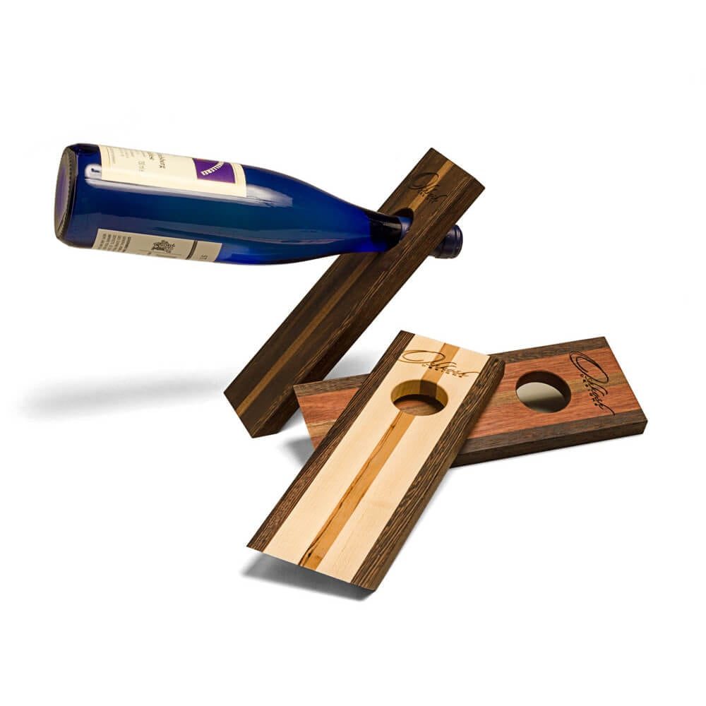 Solid Hardwood Wine Bottle Holder | Kitchen Accessories