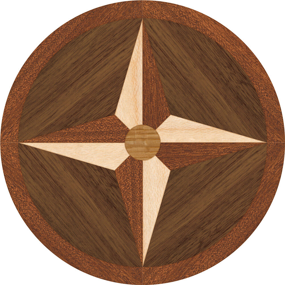 Chatham Wood Medallion Focal Accent