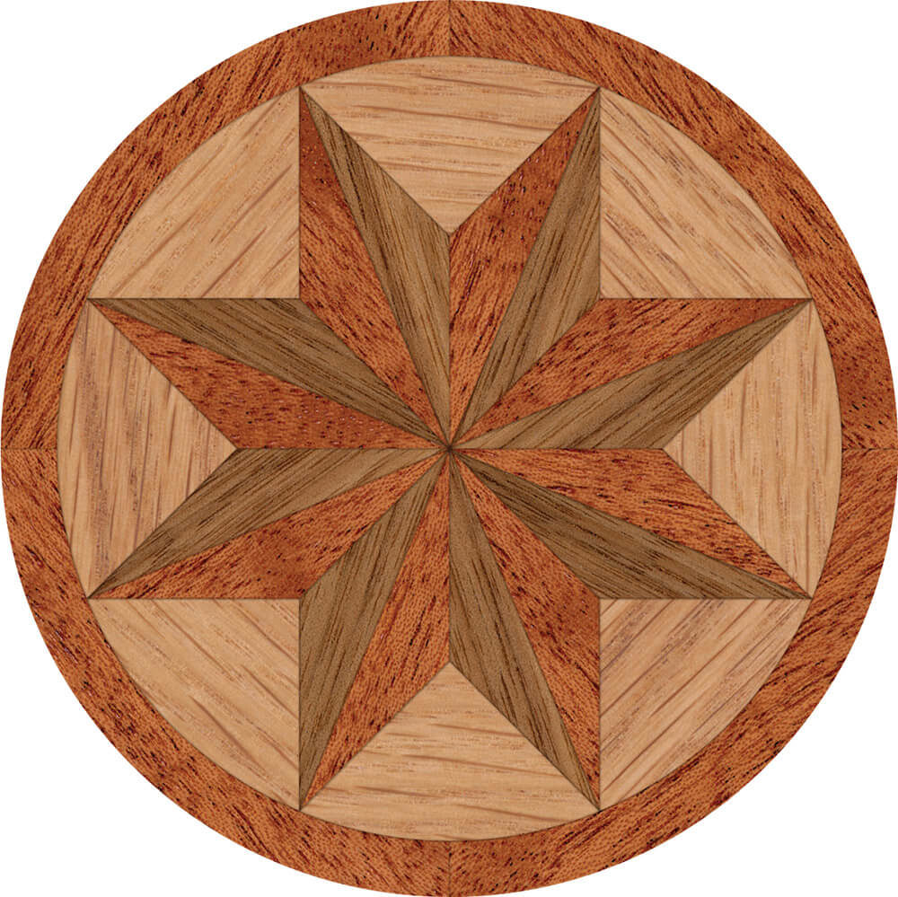 Crowne Point Wood Focal Accent Medallion