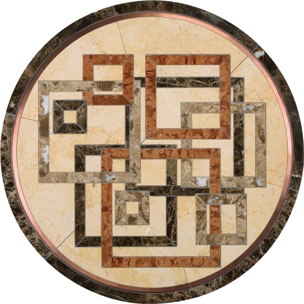 Helios Tile Deco Medallion | Floor Tile Medallion