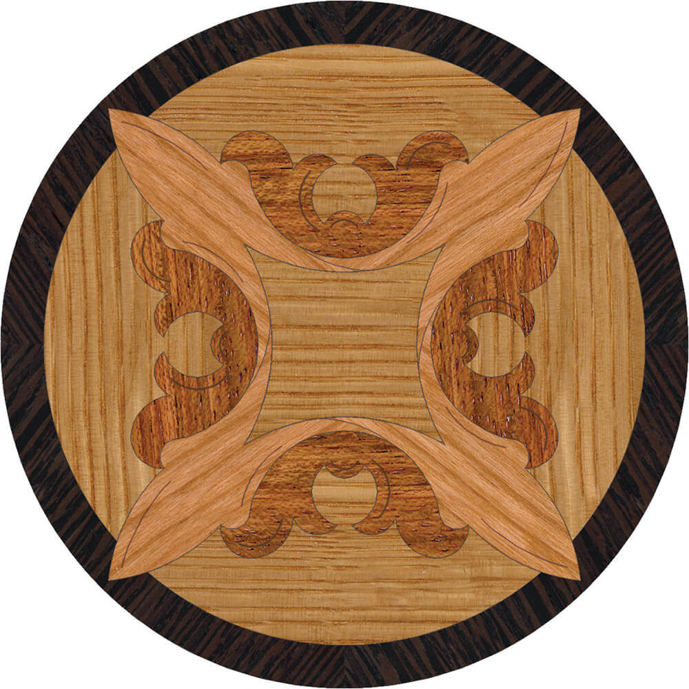 Imperial Wood Medallion Focal Accent