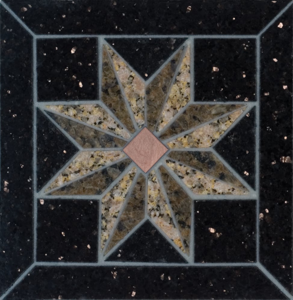 Libra Copper & Granite Corner | Floor Accent