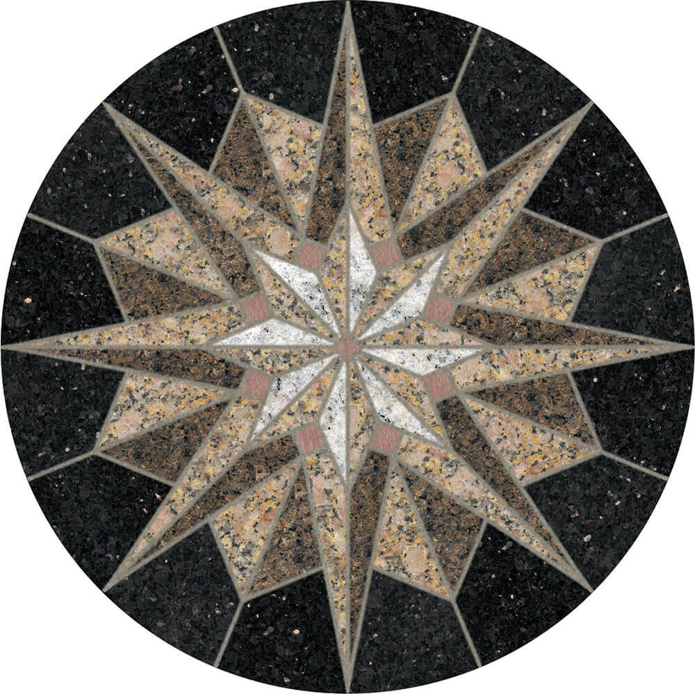 Libra Granite Medallion | Tile Floor Medallion