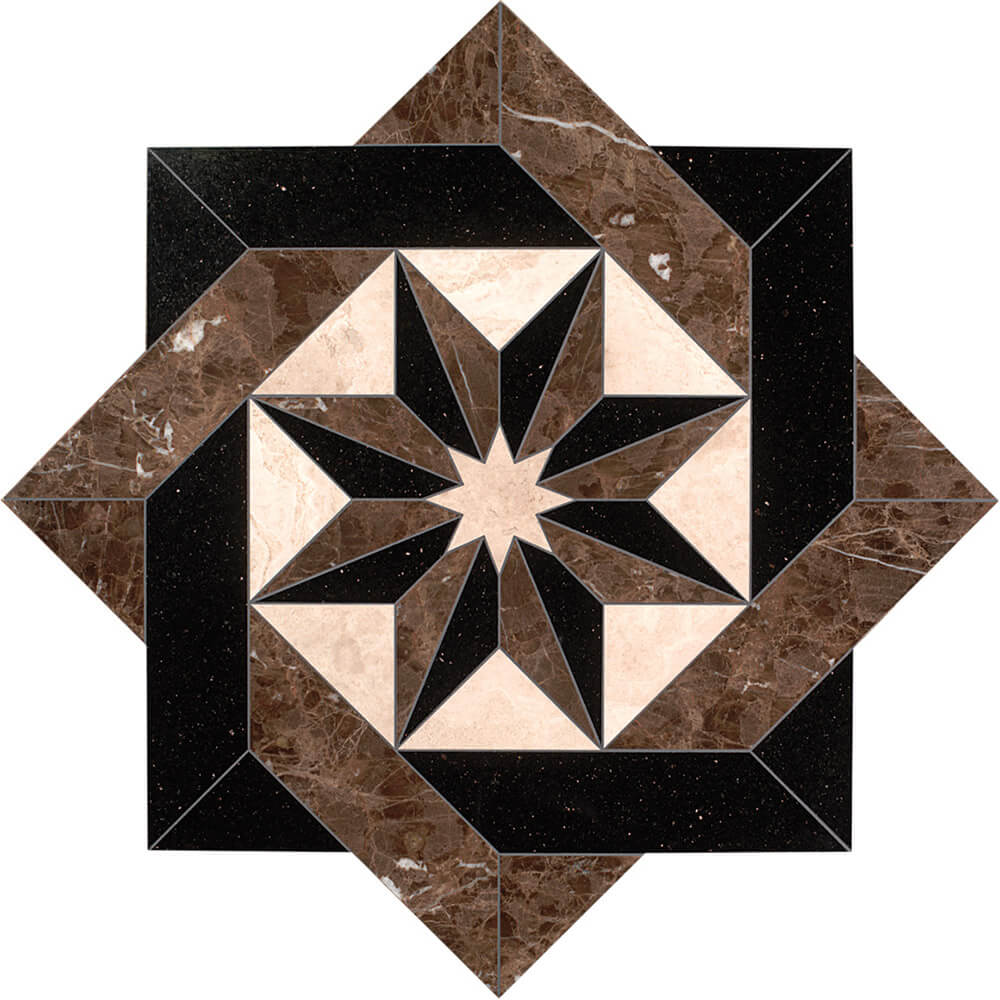 Naos Stone Medallion Tile By, Round Tile Floor Medallions