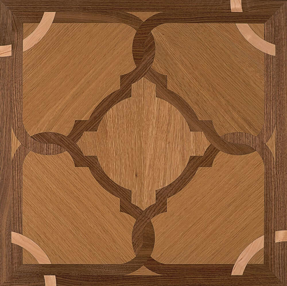 Maple, Quarter Sawn White Oak, & Walnut Rochester Parquet Tile | Parquet Flooring