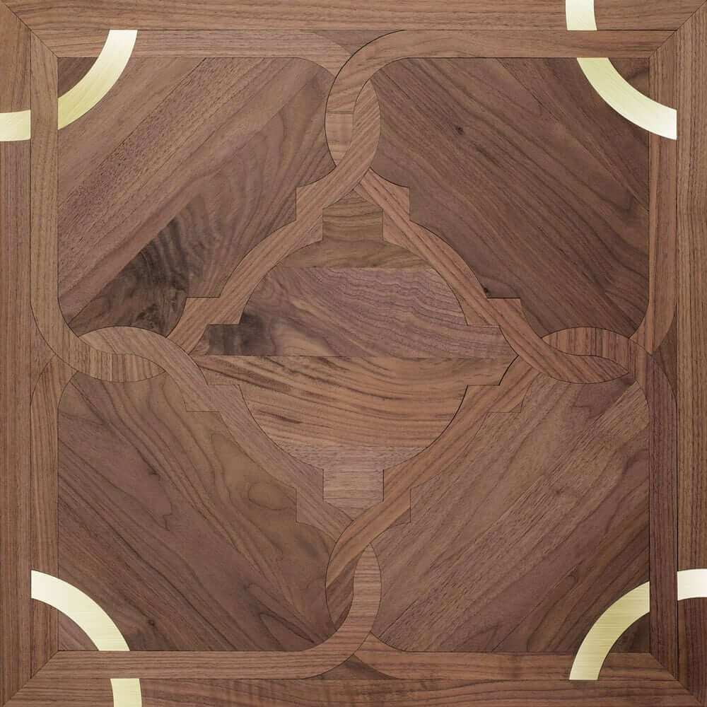 Character Walnut & Brass Rochester Parquet Tile | Parquet Flooring