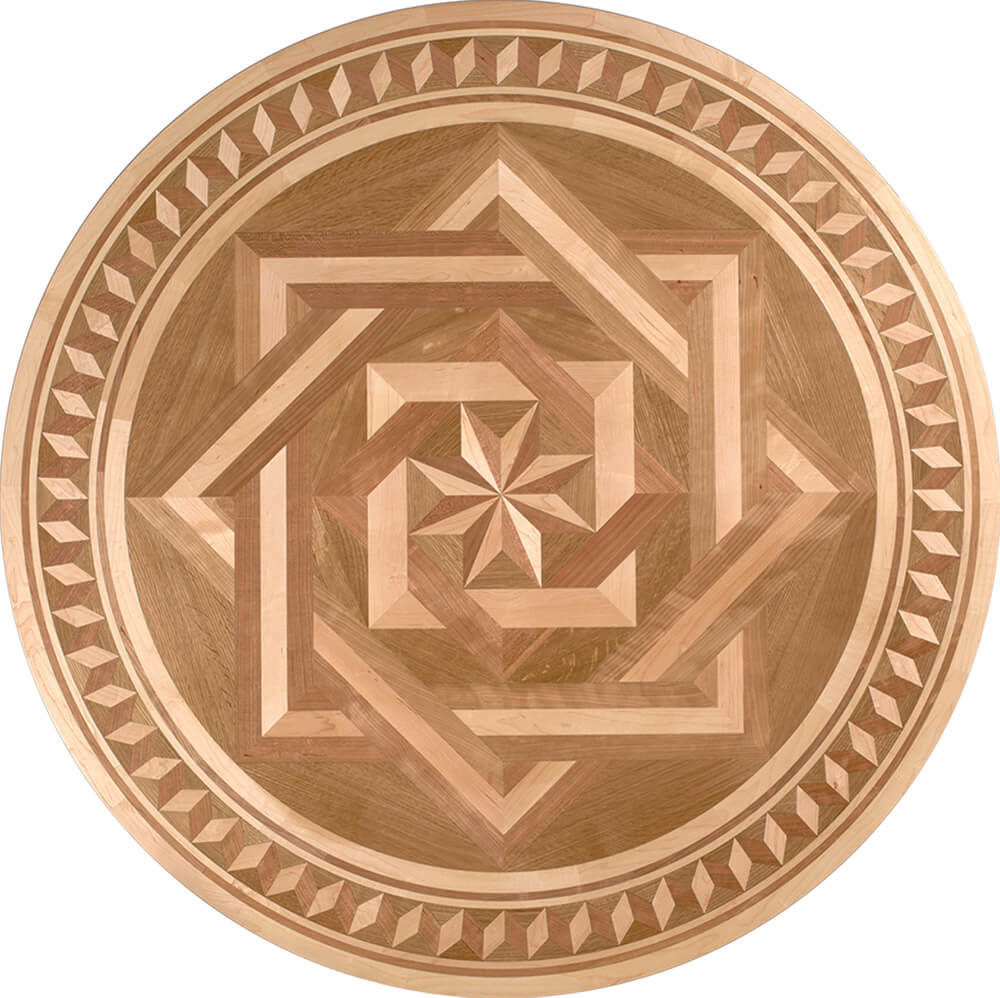 Rosecliff Wood Medallion | Floor Medallion