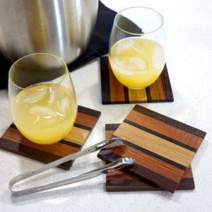 Solid Hardwood Coasters Room Scene | Kitchen Accessories