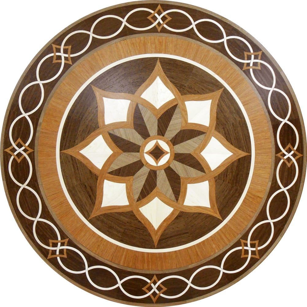Custom Arizona Wood Medallion | Floor Medallion