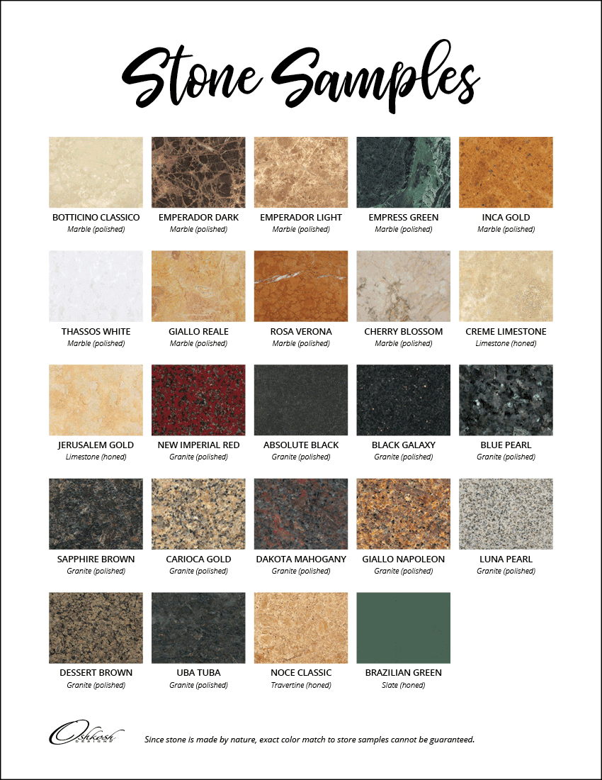 Stone Sample Swatches