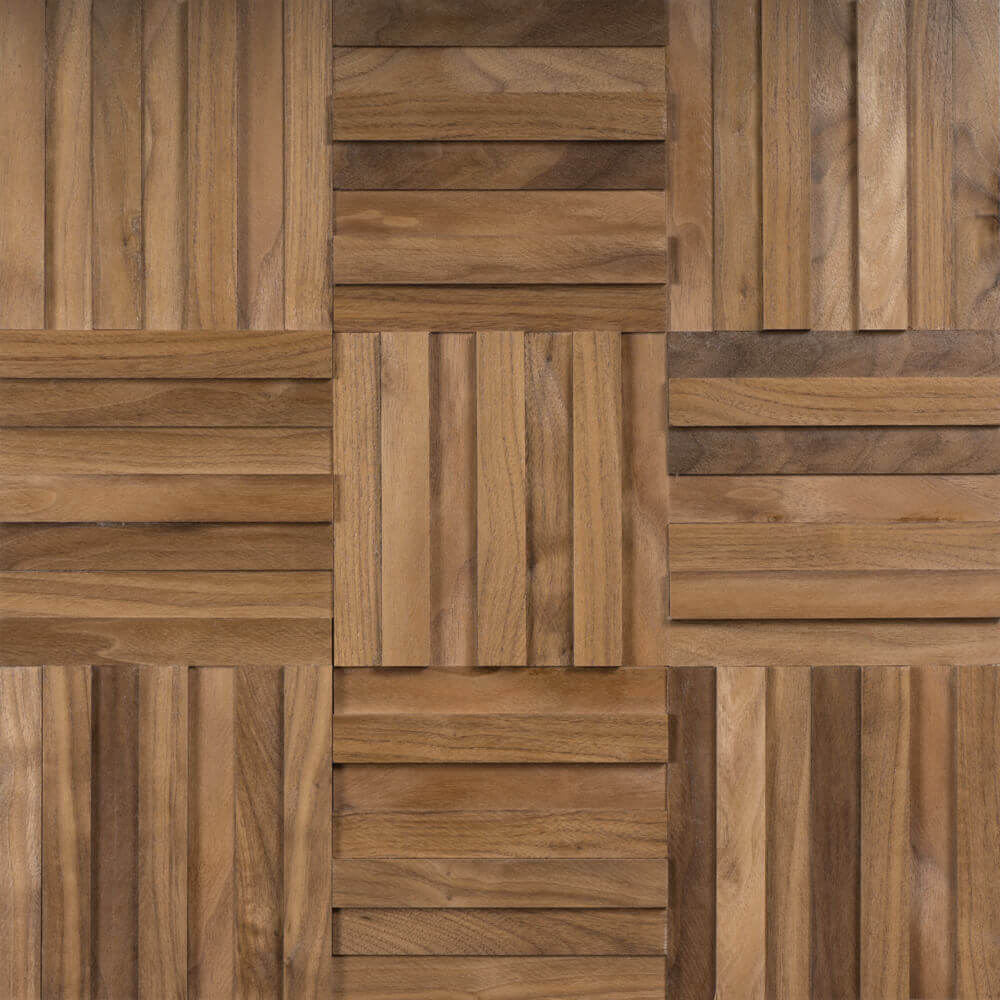 American Walnut 3D Wood Wall Panels | Wood Wall Coverings