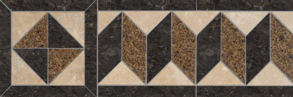 Andromeda Granite & Limestone Border & Corner | Floor Tile Border & Corner