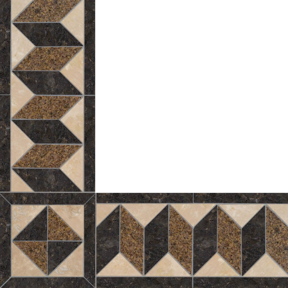 Stone Borders: Tile Backsplash or Floor Border by Oshkosh Designs
