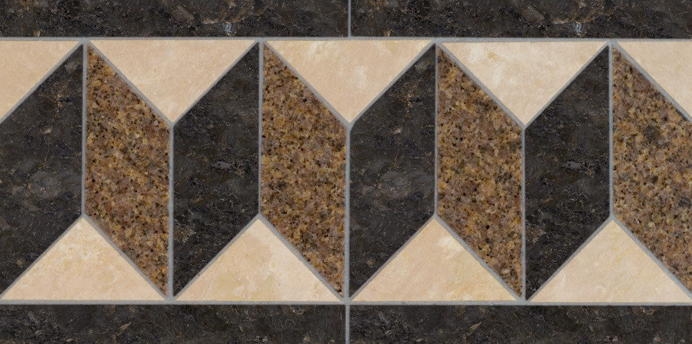 Andromeda Stone Tile Border | Floor Border