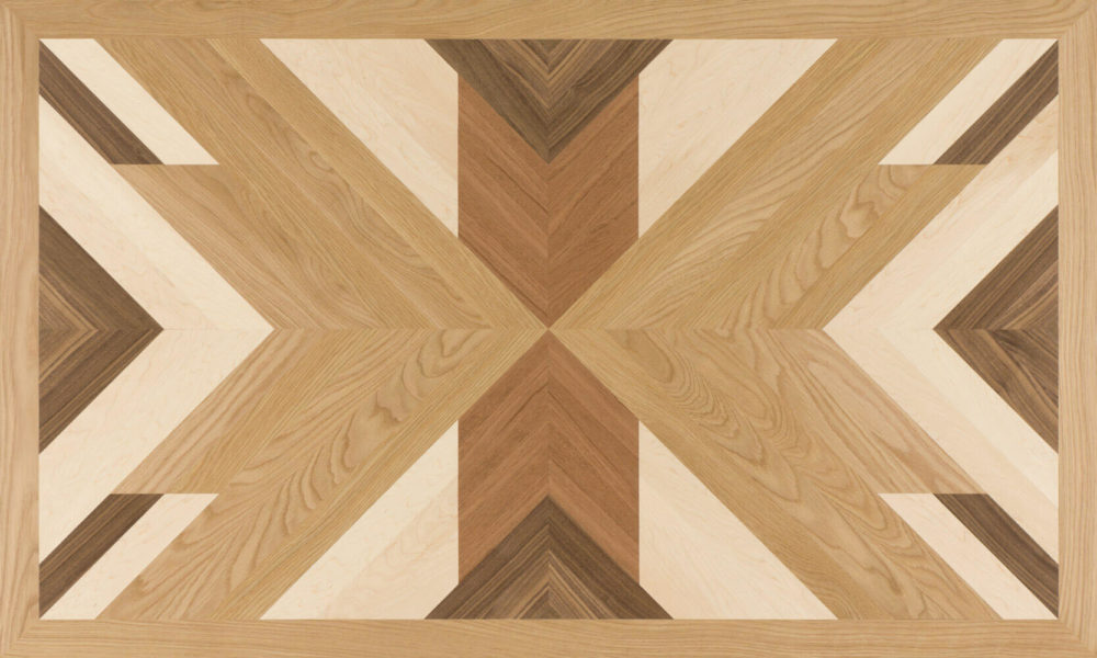 Arrowhead Artisan Wood Medallion Floor, Hardwood Floor Inlays