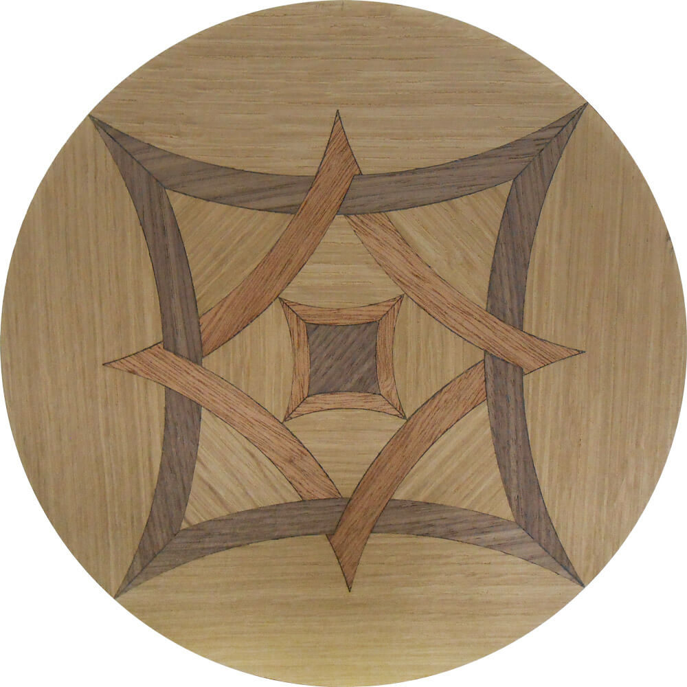 Custom Arizona Deco Wood Medallion | Floor Medallion