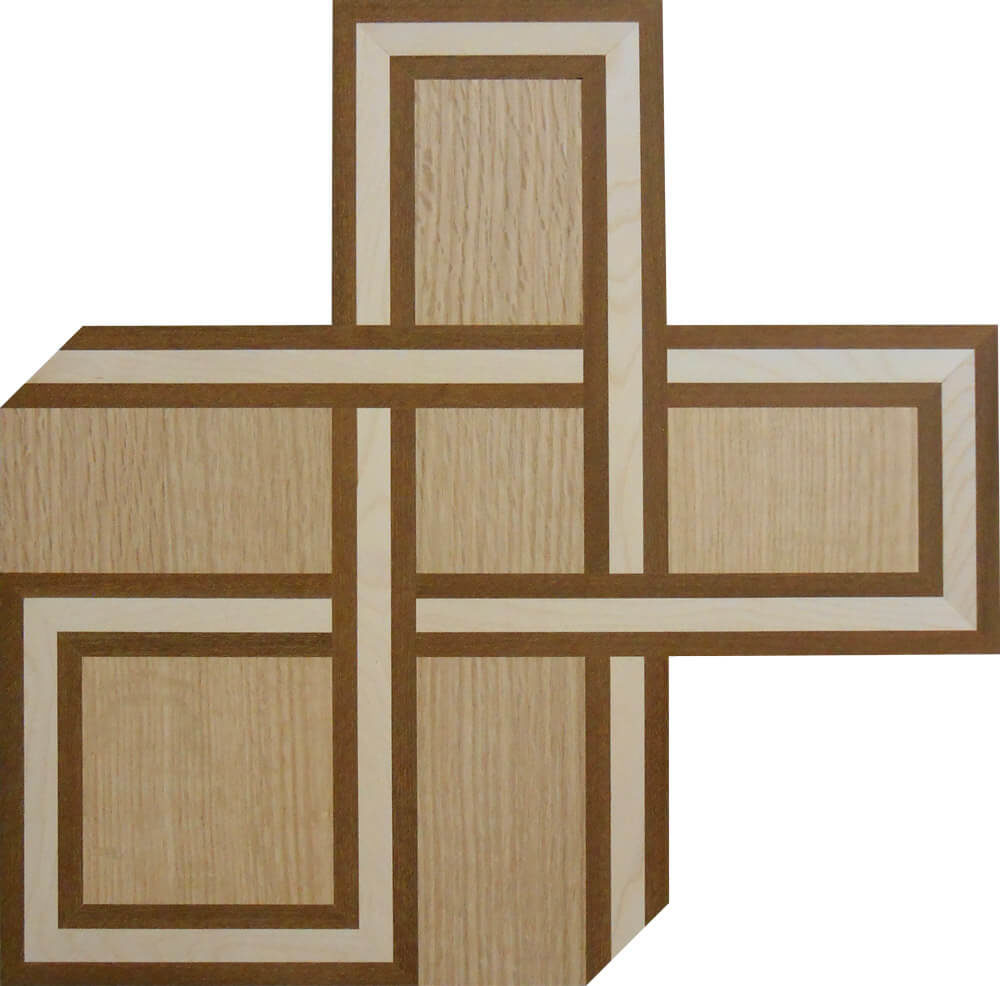 Custom Celtic Knot Wood Corner | Floor Accent