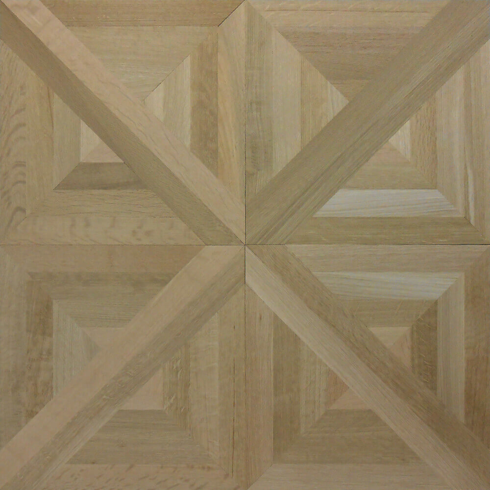 Custom Wood Parquet Tile in Rift and Quarter-Sawn White Oak | Parquet Flooring