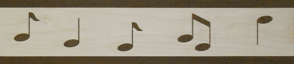 Custom Musical Note Wood Border | Floor Border