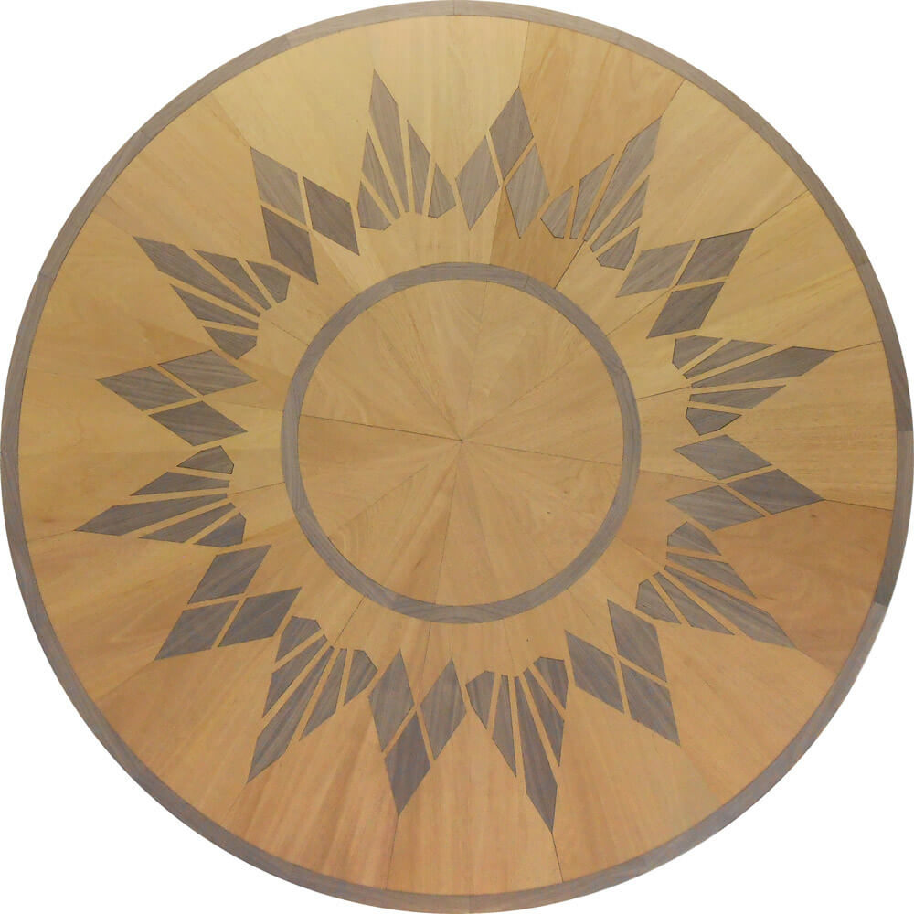 Custom Starburst Sun Wood Medallion
