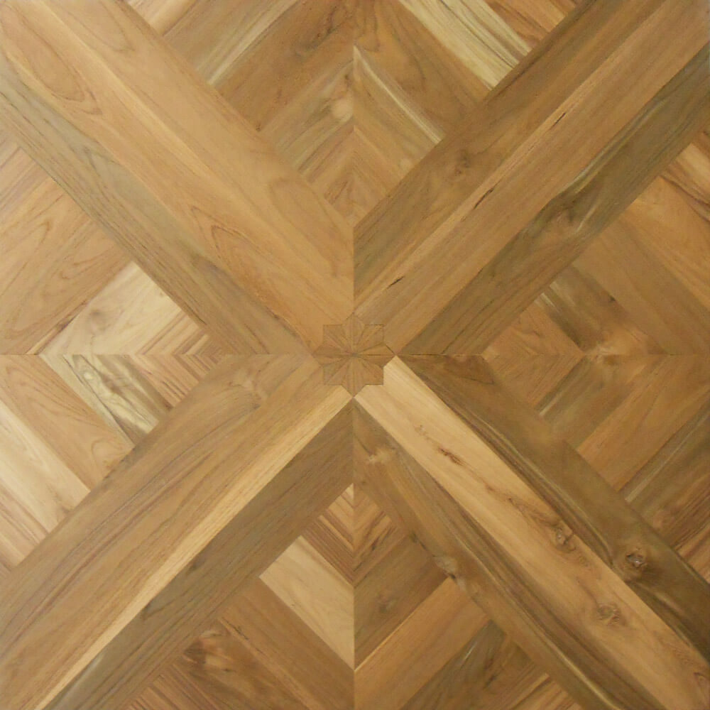 Custom Wood Parquet Tile in Teak | Parquet Flooring